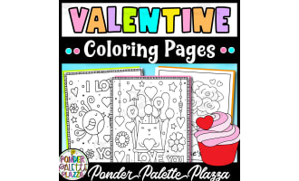Valentine's Day Coloring Pages - Set 5