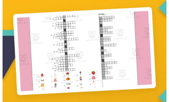Valentine's Day Crossword in Spanish - Día de San Valentín - Día del Amor y la Amistad