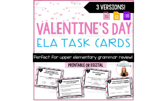 Valentine's Day ELA Task Cards