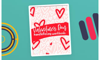 Valentine's Day Hand Lettering Workbook