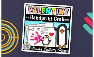 Valentine's Day Handprint Craft + Poem