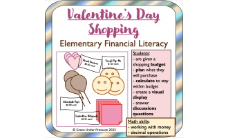 Valentine's Day Budgeting – Math Shopping Activity