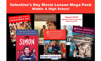 Valentine's Day Movie Lesson Mega Pack | Middle & High School