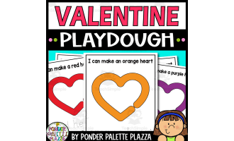 Valentine's Day Playdough and Tracing Activity