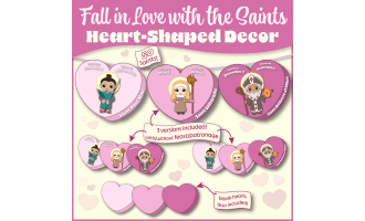 Valentine’s Day Saints Decor – Candy Heart Style (PDF)