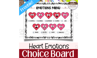 Valentine's Day Emotions Choice Board – SEL Visual