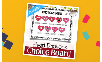 Valentine's Day Emotions Choice Board – SEL Visual