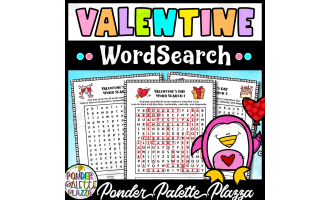Valentine's Day Wordsearch Puzzles + Answers