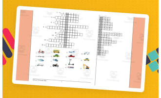 Vehicles in Spanish Crossword Puzzle - Nombra los vehiculos