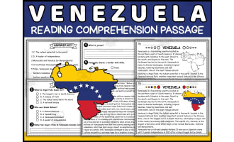 Venezuela Reading Comprehension Passage | Hispanic Heritage Month
