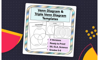 Venn Diagram Templates and Triple Venn Diagram Templates