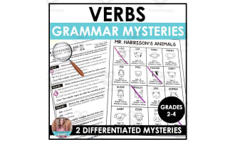 Verbs Animal Mysteries Activity