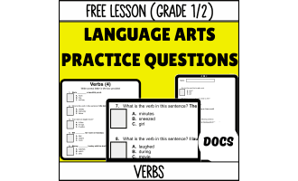 Verbs Sample - Grades 1-2 Grammar (Docs)