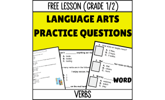 Verbs Sample - Grades 1-2 Grammar (Word)