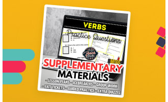 Verbs Supplementary Materials - Grammar Grades 1-2 (PDF)