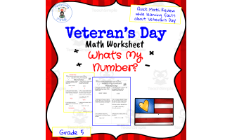Veteran's Day Math Trivia Worksheet