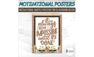 Vibrant classroom quotes posters to create a positive learning!