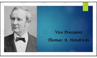 Vice President Thomas A. Hendricks Biography PowerPoint