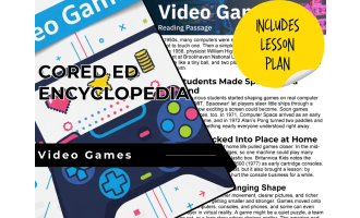 Video Games Reading Comprehension Passage - Cored Ed Encyclopedia