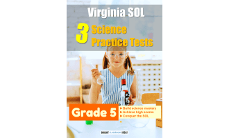 Virginia SOL Pack of 3 Science Practice Tests for Grade 5