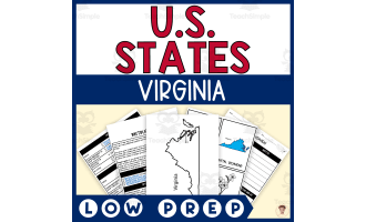 Virginia State Unit Study (Capital, Bird, Flower, Flag, Animal)
