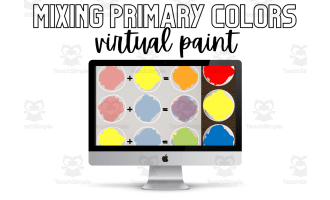 Virtually mix primary colors