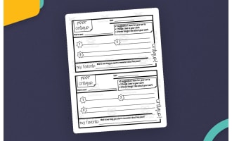 Visual Art Critique Worksheets + Punch Cards