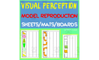 VISUAL PERCEPTION: model reproduction sheets mats boards