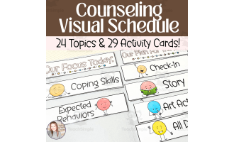 Visual Schedules For Counseling | Individual and Small Group Routines