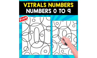 VITRALS NUMBERS | NUMBERS 0 TO 9 | FOR KIDS