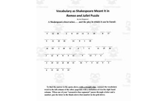 Vocabulary Oportunity: Romeo and Juliet