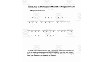 Vocabulary Opportunity: King Lear