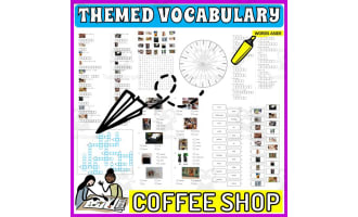 Vocabulary with Flash Cards | Crossword Wordsearch Anagram CAFE