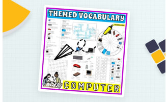 Vocabulary with Flash Cards | Crossword Wordsearch Anagram COMPUTER