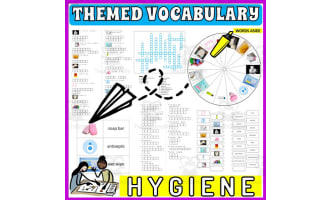 Vocabulary with Flash Cards | Crossword Wordsearch Anagram HYGIENE