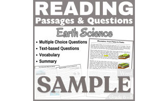 Volcanoes, Rocks, & Mountains: SAMPLE Reading Passage (Word)