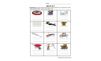 W or WH Worksheet