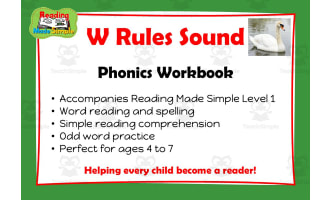 W Rules: Phonics Workbook Reading Made Simple