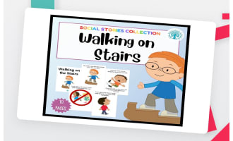 Walking on the Stairs Social Story