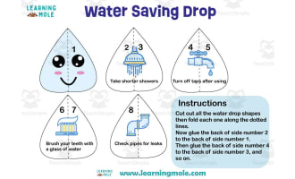 Water Saving Drop Activity