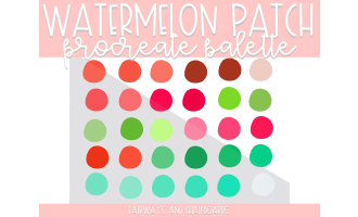 Watermelon Patch Procreate Color Palette