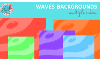 Waves Backgrounds in Multiple Colors