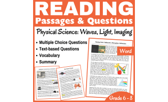 Waves, Light, Imaging: Physical Science Reading Comprehension (Word)
