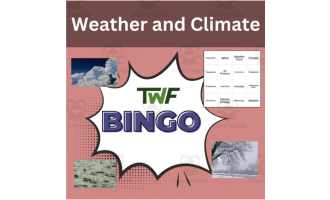 Weather and Climate Science BINGO Activity