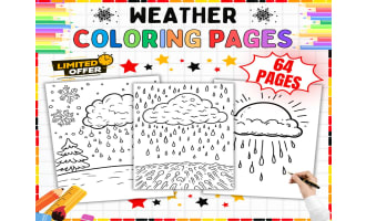 Weather and Seasons Coloring Pages - 64 Printable Coloring Pages K-5