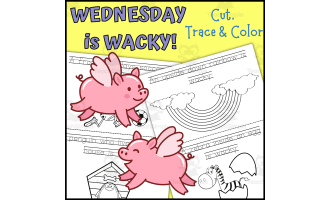"Wednesday is Wacky" Mini Book for Kindergarten & First Grade