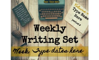 Weekly Writing Sets Quarter 4