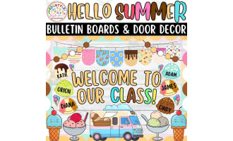WELCOME TO OUR CLASS!: Summer Bulletin boards & door Decor kit