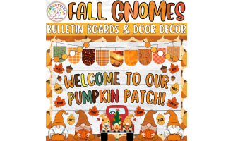 Welcome to our PUMPKIN: Fall Gnomies Bulletin board or door Decor kit