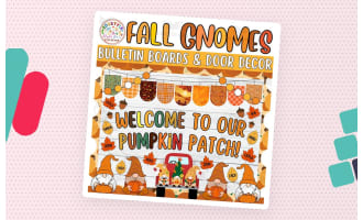 Welcome to our PUMPKIN: Fall Gnomies Bulletin board or door Decor kit